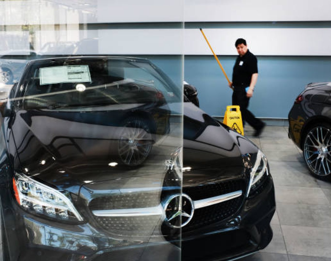 Dealership waiting area sanitizing services by T & M Services INC