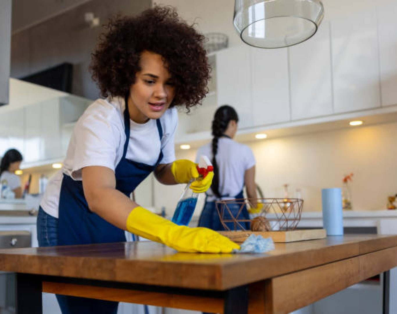 Reliable janitorial service maintaining clean and organized commercial facilities