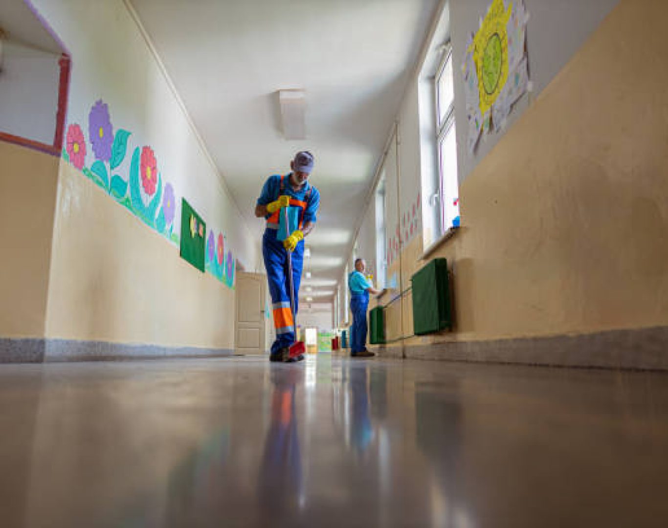 Office janitorial cleaning services maintaining clean and hygienic environments