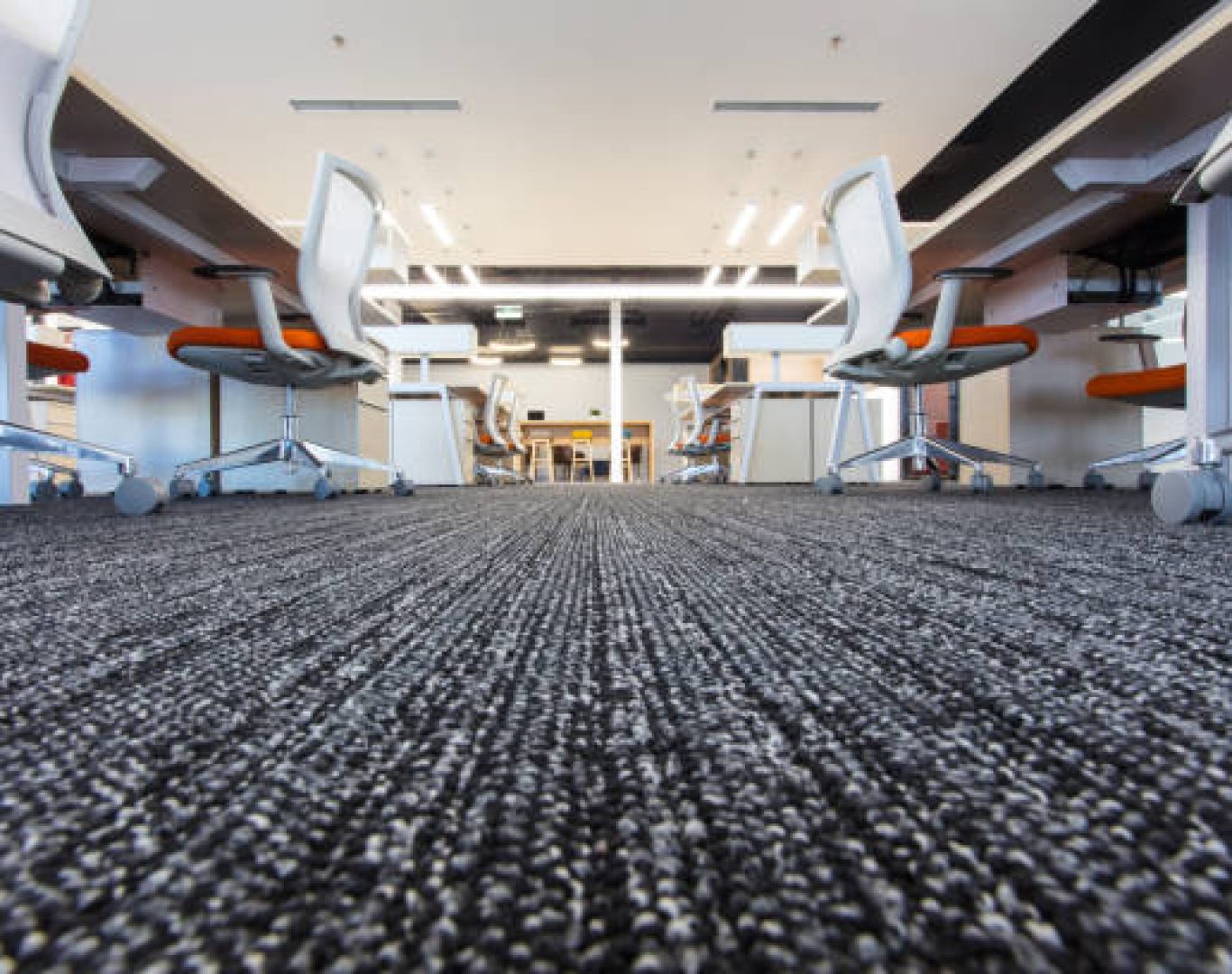 Office cleaning crew working in Fort Lauderdale FL professional workspace